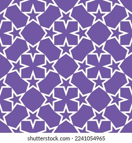 Resumen Estrellas Geométricas Complejas Formas Psicodélicas Monocromo Vector Islámico Patrón Seamless Colores De Moda Moderno Concepto Minimalista Tones Púrpura