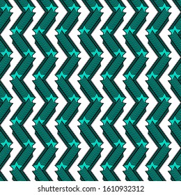 Abstract Geometric Stars Seamless Pattern - modern background