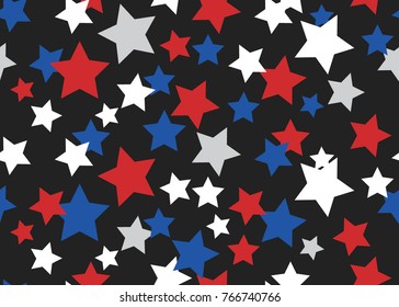 
Abstract Geometric Stars Seamless Pattern Background For Scrapbook, Flyers, Posters, Web, Greeting Cards