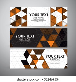 Abstract geometric stripe pattern background. Vector banners set background. 