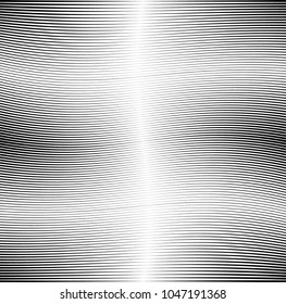 Abstract Geometric Stripe Pattern. Linear pattern in black color. Vector curves . Wave lines.
