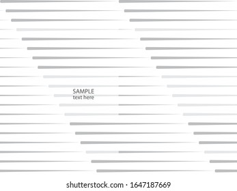 Abstract Geometric Stripe Pattern. Linear background in gray color. Vector.