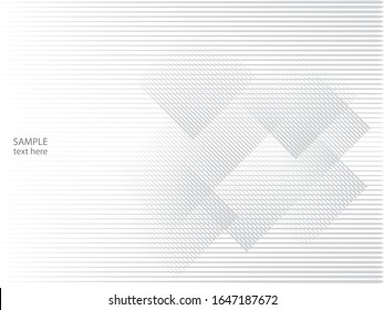 Abstract Geometric Stripe Pattern. Linear background in gray color. Vector.