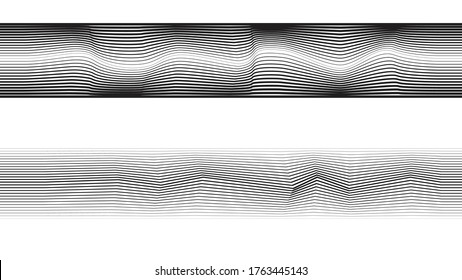 Abstract Geometric Stripe Pattern. Linear pattern . Vector.