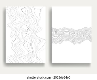 Abstract Geometric Stripe Pattern. Linear pattern in gray color. Vector.