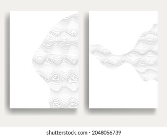 Resumen del patrón de banda geométrica. Patrón lineal en color gris. Vector.