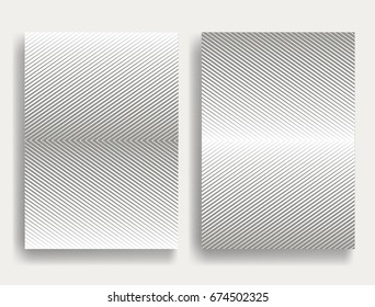 Abstract Geometric Stripe Pattern. Linear backgrounds in gray color. Vector.
