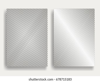 Abstract Geometric Stripe Pattern. Linear pattern in gray color. Vector.