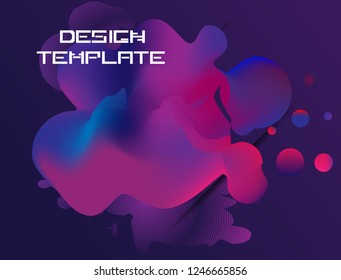 Abstract Geometric Stripe Pattern with liquid shapes . Linear backdrop . trendy Colorful background . Poster, brochure geometric design .
 Vector.