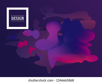 Abstract Geometric Stripe Pattern with liquid shapes . Linear backdrop . trendy Colorful background . Poster, brochure geometric design .
 Vector.