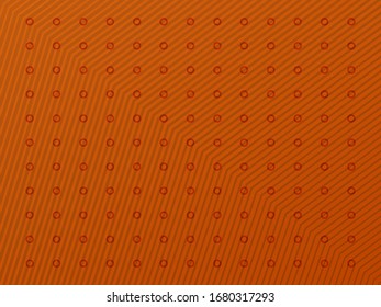 Fondo geométrico abstracto de rayas con un degradado naranja que indica la dirección y los círculos