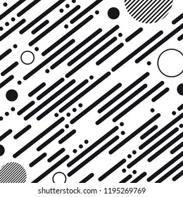 Abstract Geometric Striped Background - Vector Illustration On White