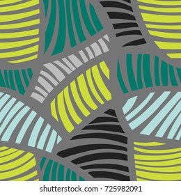 Abstract geometric striped colorful pattern. Seamless vector background