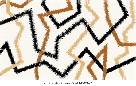 Abstract geometric striped pattern. Vector Illustration