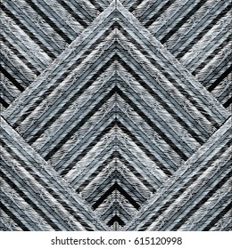 Abstract geometric striped seamless pattern background wallpaper illustration. Vector geometrical modern grunge texture for fabric, prints, textile.