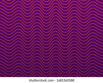 Abstract geometric striped wave background with a violet gradient