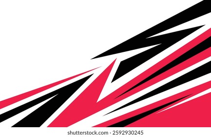 Abstract geometric stripes racing background for car wrap decal