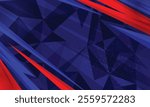 Abstract geometric stripes red and blue racing background for car wrap stickers