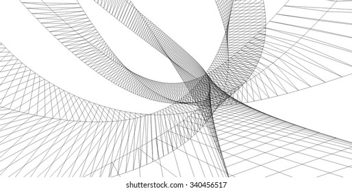 Abstract geometric structure. Design background