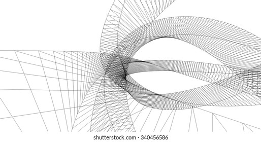 Abstract geometric structure. Design background