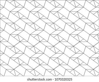 Abstract geometric structure pattern