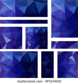  Abstract geometric style  background.  Blue business background  Vector illustration. Blue color. 