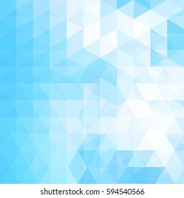 Abstract geometric style  background.  Blue, white colors.  Vector illustration