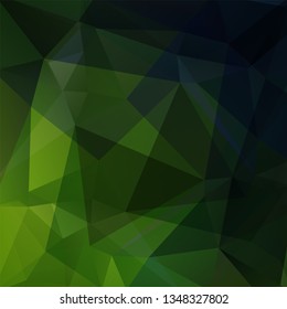 Abstract geometric style green background. Green business background Vector illustration