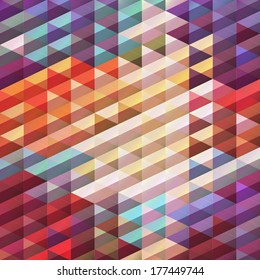 Abstract geometric style background with colorful triangular design concept
