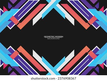 diseño de fondo de estilo geométrico abstracto