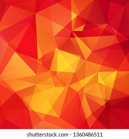 Abstract geometric style background. Red, orange colors. Vector illustration