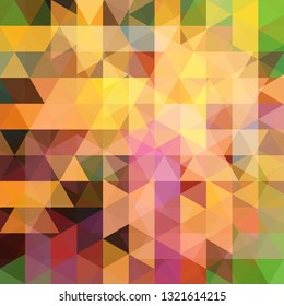 Abstract geometric style orange background. Vector illustration