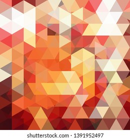 Abstrakter geometrischer, orangefarbener  Hintergrund. Vektorgrafik