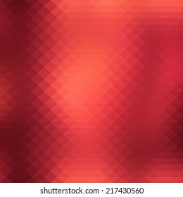Abstract geometric style background with vibrant red color tones. Ideal for beauty & fashion concept works.
