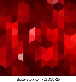 Abstract geometric style background with vibrant red color tones