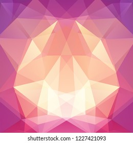 Abstract geometric style  background. Yellow, purple, brown colors. Vector illustration