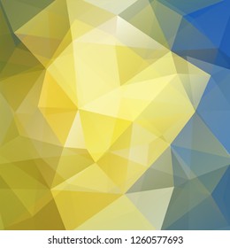 Abstract geometric style yellow background. Yellow, blue business background Vector illustration