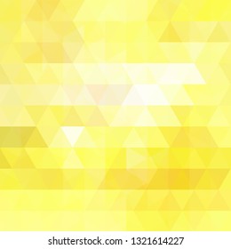 Abstract geometric style background. Yellow, white color. Vector illustration