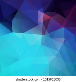 Abstract geometric style blue background. Vector illustration