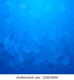 Abstract geometric style blue background