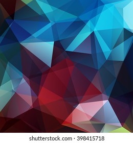 Abstract geometric style blue background.  Dark business background  Vector illustration