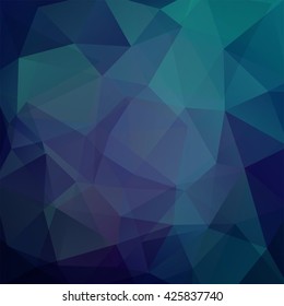 Abstract geometric style blue background.  Dark blue business background  Vector illustration