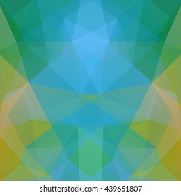 Abstract geometric style blue background.  Vector illustration