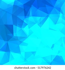 Abstract geometric style blue background.  Vector illustration. Blue, color. 