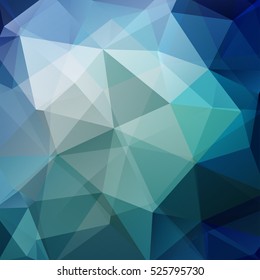 Abstract geometric style blue background.  Vector illustration. blue, gray, green colors. 