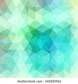 Abstract geometric style blue background.  Vector illustration. Green, blue colors. 