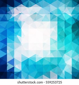 Abstract geometric style blue background.  business background  Vector illustration