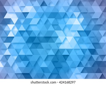 Abstract geometric style blue polygon background