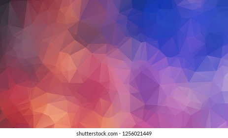 Abstract geometric style brown background. Autumn-colored business background Vector illustration. Red, brown, purple colors. Simple polygon background