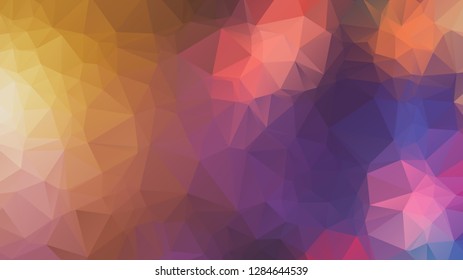 Abstract geometric style brown background. Autumn-colored business background Vector illustration. Red, brown, purple colors. Simple polygon background